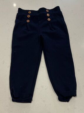 Orchestra 18m Kids Navy Button-Front Jogger Pants